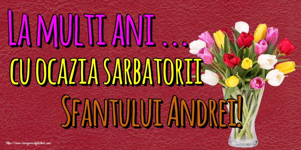 La multi ani ... cu ocazia sarbatorii Sfantului Andrei!