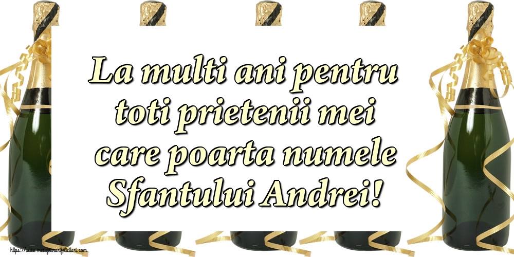 Sfantul Andrei La multi ani pentru toti prietenii mei care poarta numele Sfantului Andrei!