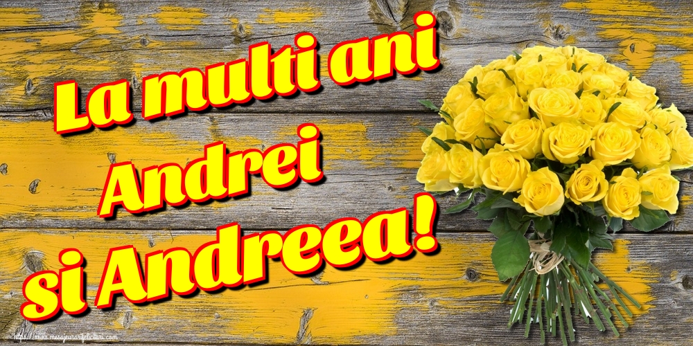 La multi ani Andrei si Andreea!