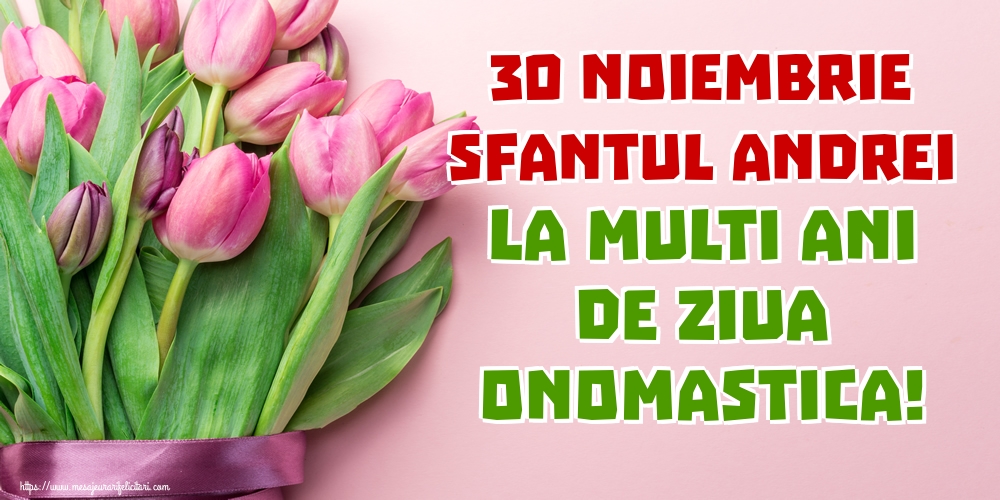 30 Noiembrie Sfantul Andrei La multi ani de ziua onomastica!