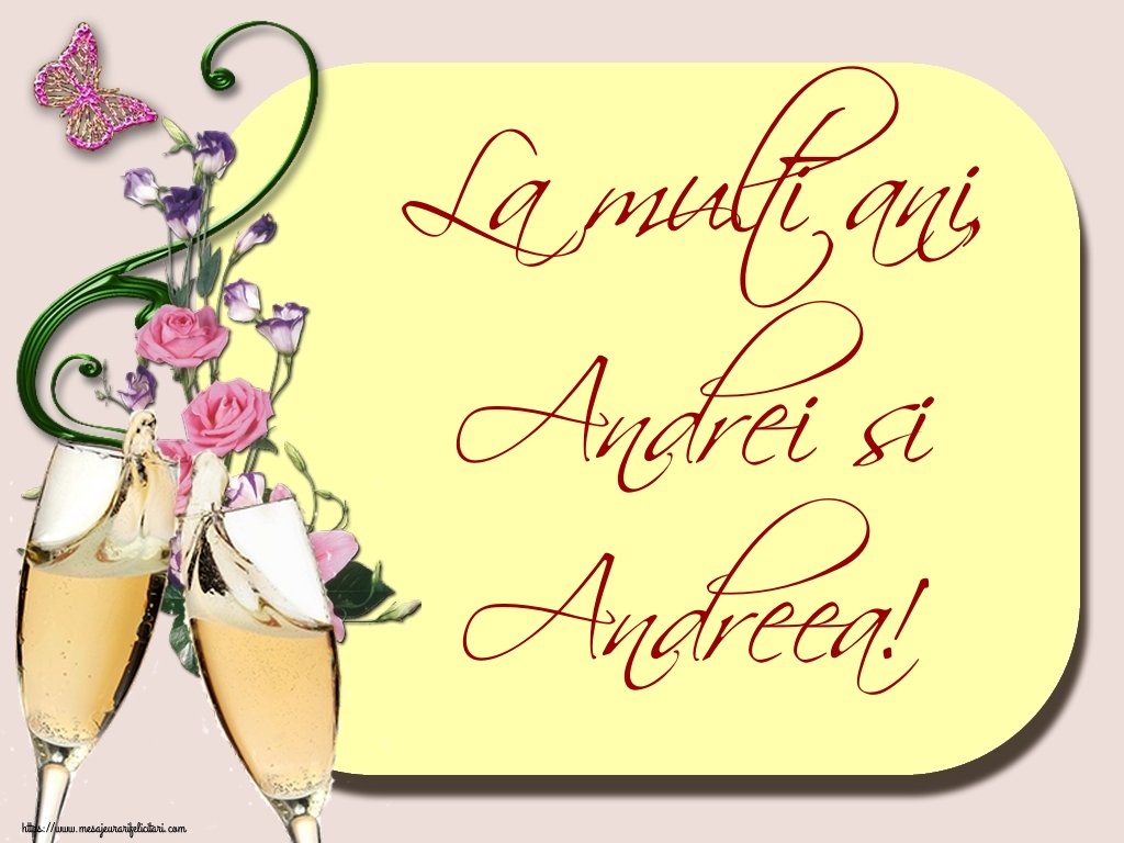 Felicitari de Sfantul Andrei - La multi ani, Andrei si Andreea! - mesajeurarifelicitari.com