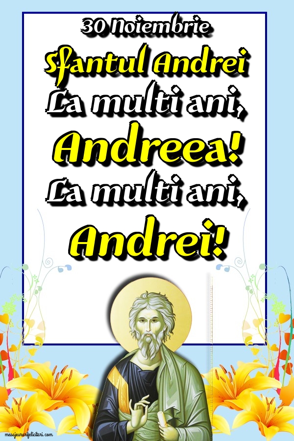 Felicitari de Sfantul Andrei - Sfantul Andrei