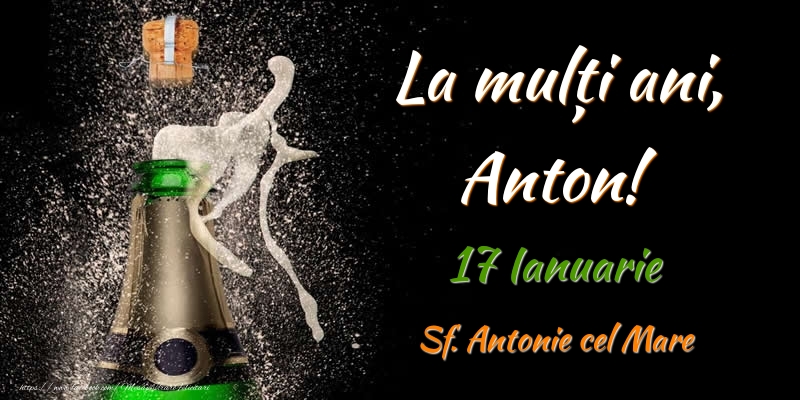 Felicitari de Sfantul Antonie cel Mare - La multi ani, Anton! 17 Ianuarie Sf. Antonie cel Mare - mesajeurarifelicitari.com