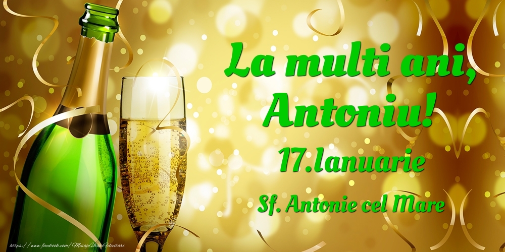 Felicitari de Sfantul Antonie cel Mare - La multi ani, Antoniu! 17.Ianuarie - Sf. Antonie cel Mare - mesajeurarifelicitari.com