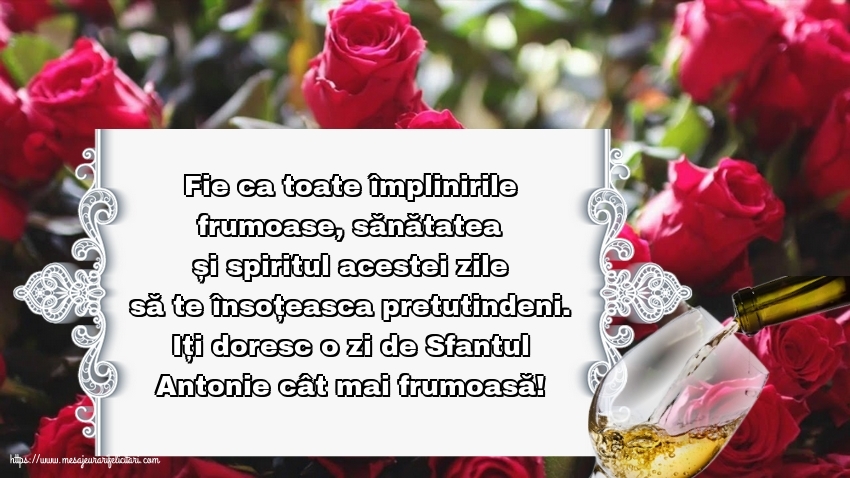 Sfantul Antonie cel Mare Iți doresc o zi de Sfantul Antonie cât mai frumoasă!