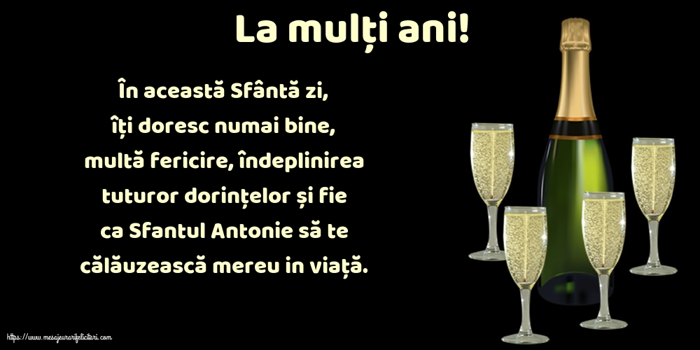 Felicitari de Sfantul Antonie cel Mare - La mulți ani! - mesajeurarifelicitari.com