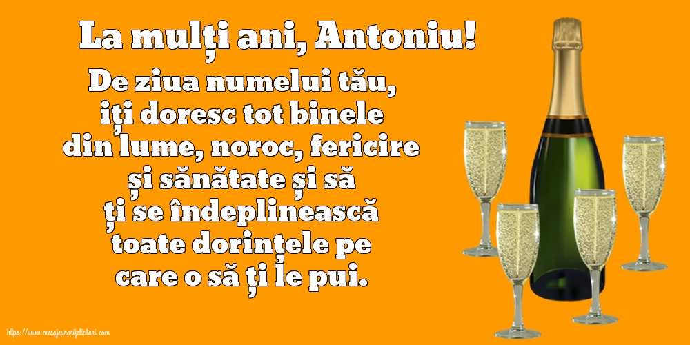 Felicitari de Sfantul Antonie cel Mare - La mulți ani, Antoniu! - mesajeurarifelicitari.com