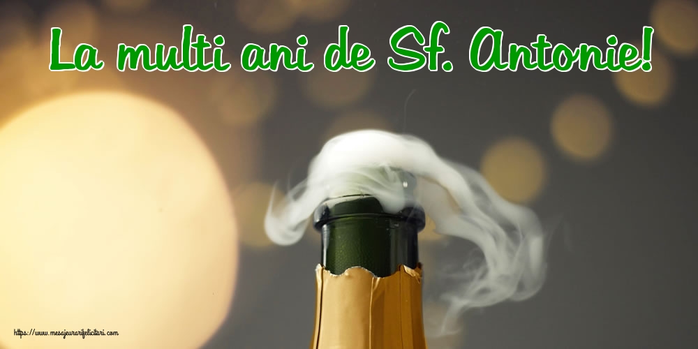 Felicitari de Sfantul Antonie cel Mare - La multi ani de Sf. Antonie! - mesajeurarifelicitari.com