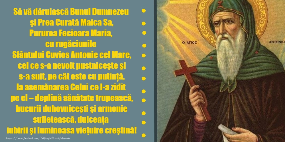 17 Ianuarie - Sfântul Antonie cel Mare