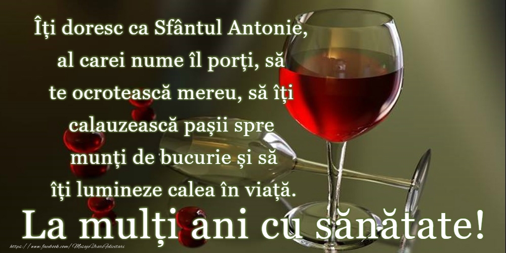 Felicitari de Sfantul Antonie cel Mare - 17 Ianuarie - Sfântul Antonie cel Mare - mesajeurarifelicitari.com