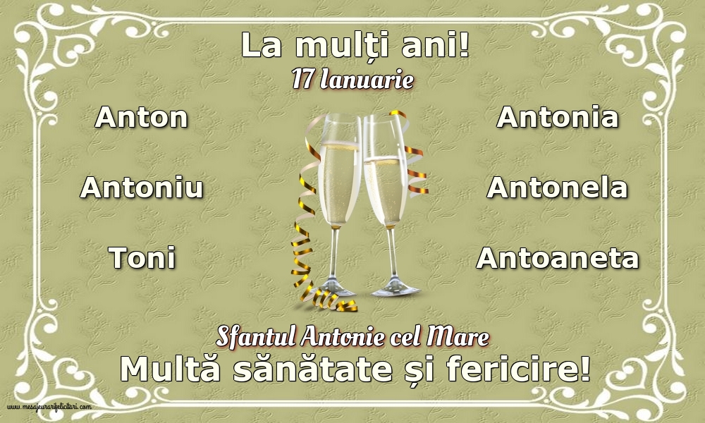 17 Ianuarie - Sfantul Antonie cel Mare