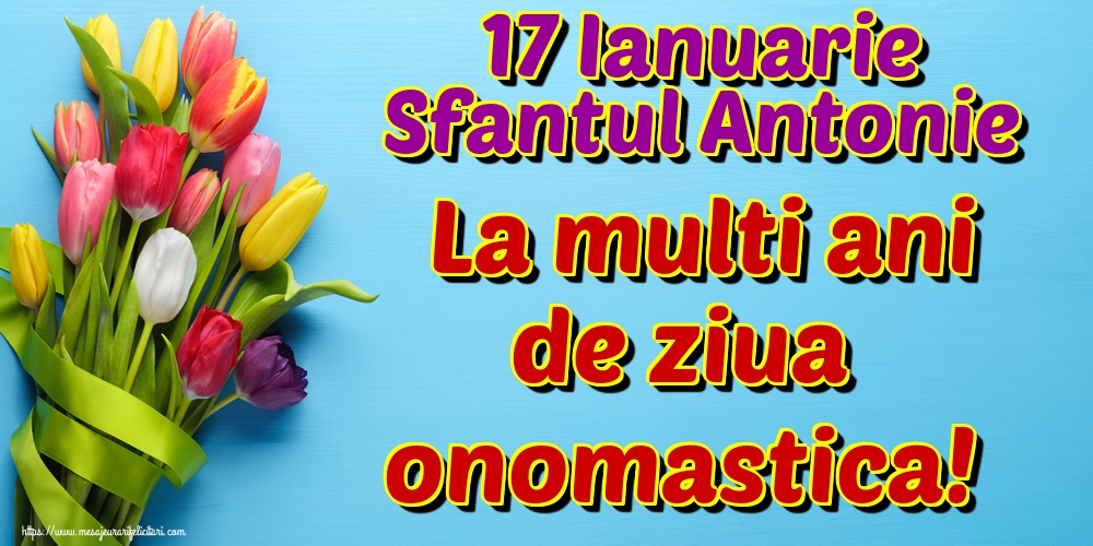 17 Ianuarie Sfantul Antonie La multi ani de ziua onomastica!