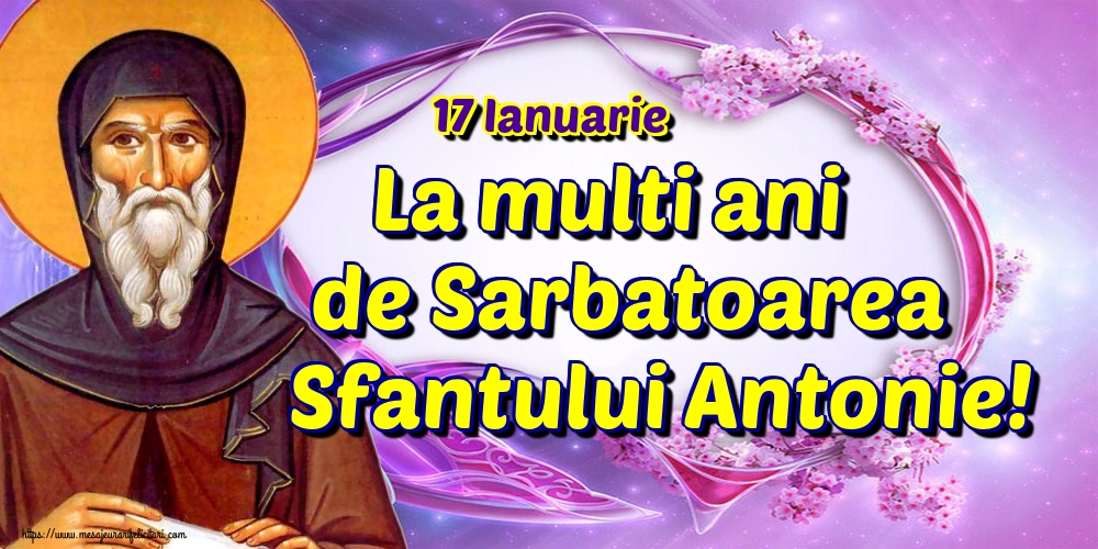17 Ianuarie La multi ani de Sarbatoarea Sfantului Antonie!