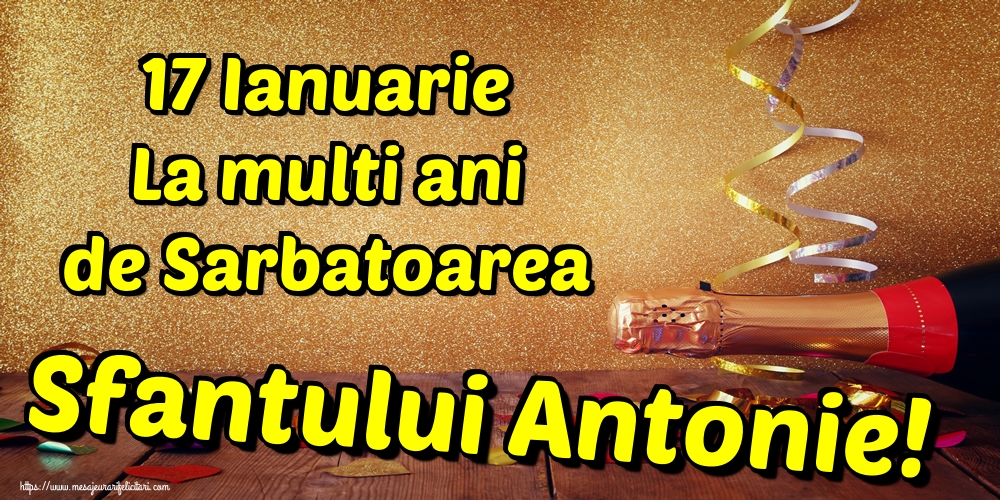 17 Ianuarie La multi ani de Sarbatoarea Sfantului Antonie!