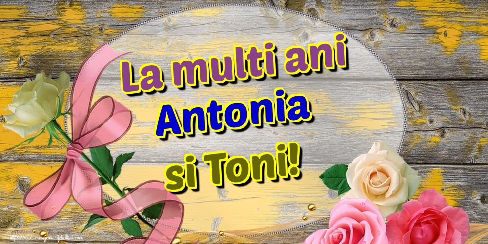 La multi ani Antonia si Toni!