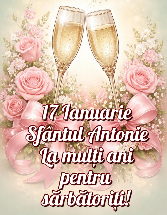 17 Ianuarie Sfântul Antonie La mulți ani pentru sărbătoriți!