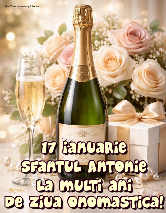Felicitari de Sfantul Antonie cel Mare - 17 Ianuarie Sfantul Antonie La multi ani de ziua onomastica! - mesajeurarifelicitari.com