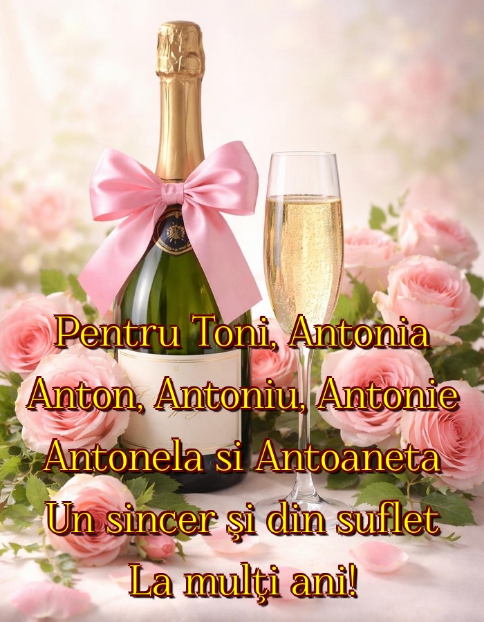 Felicitari de Sfantul Antonie cel Mare - Pentru Toni, Antonia Anton, Antoniu, Antonie Antonela si Antoaneta Un sincer şi din suflet La mulţi ani! - mesajeurarifelicitari.com
