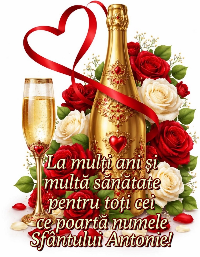 La mulți ani și multă sănătate pentru toți cei ce poartă numele Sfântului Antonie!