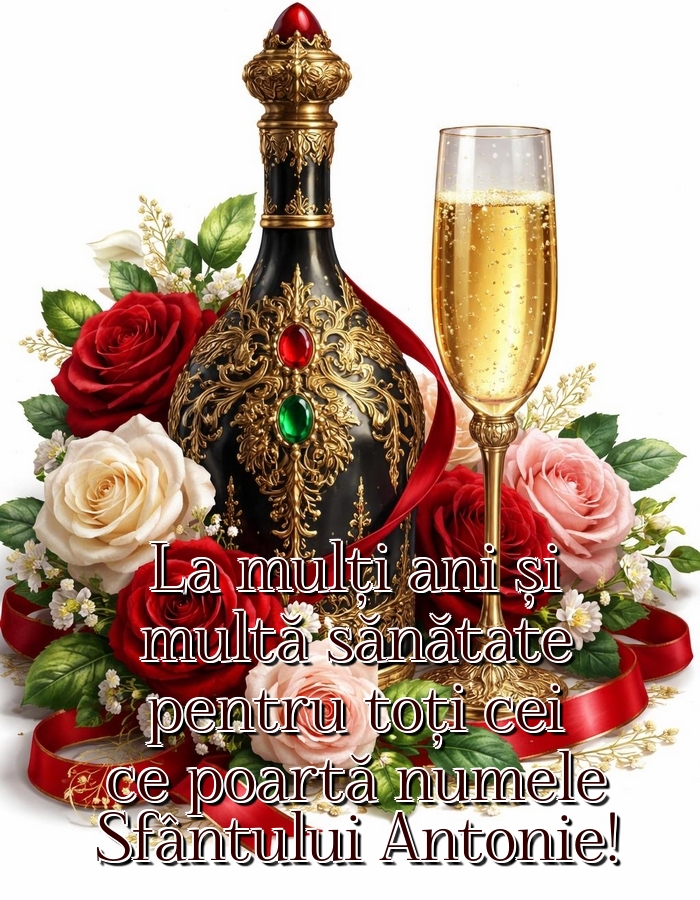 La mulți ani și multă sănătate pentru toți cei ce poartă numele Sfântului Antonie!