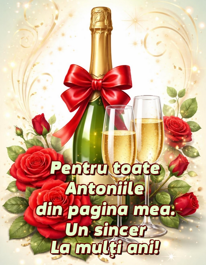 Pentru toate Antoniile din pagina mea. Un sincer La mulţi ani!