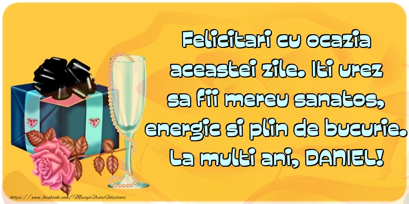 La multi ani, DANIEL!