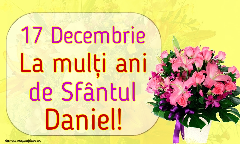 17 Decembrie La mulți ani de Sfântul Daniel!