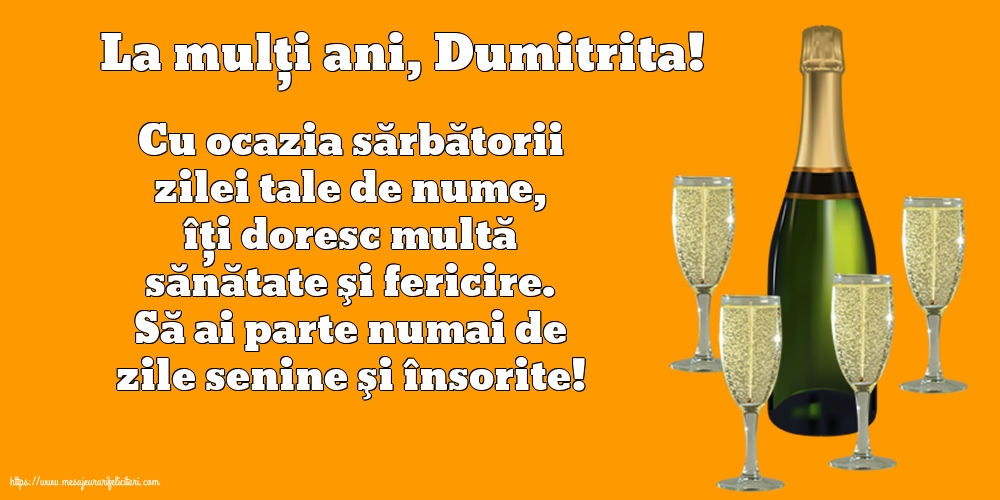 La mulți ani, Dumitrita!