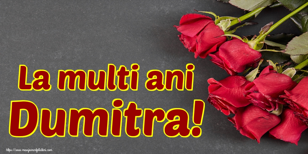 Felicitari de Sfântul Dimitrie cel Nou - La multi ani Dumitra!
