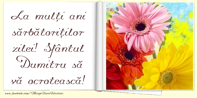 Sfantul Dumitru La mulți ani sărbătoriților zilei!