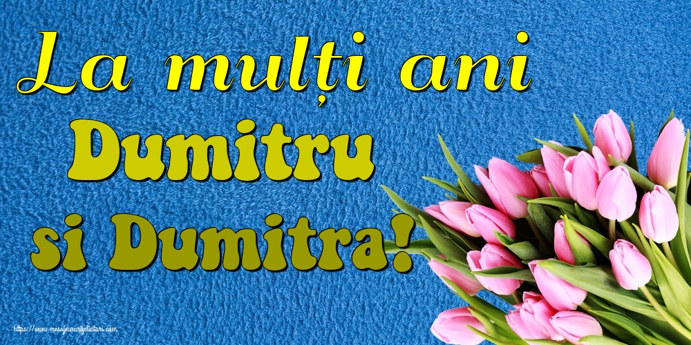 La mulți ani Dumitru si Dumitra!