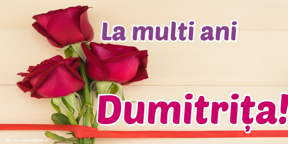 La multi ani Dumitrița!