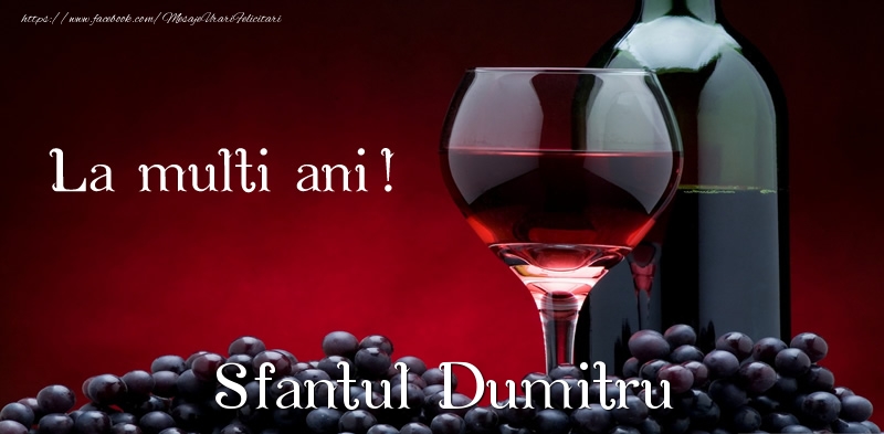 La multi ani! Sfantul Dumitru