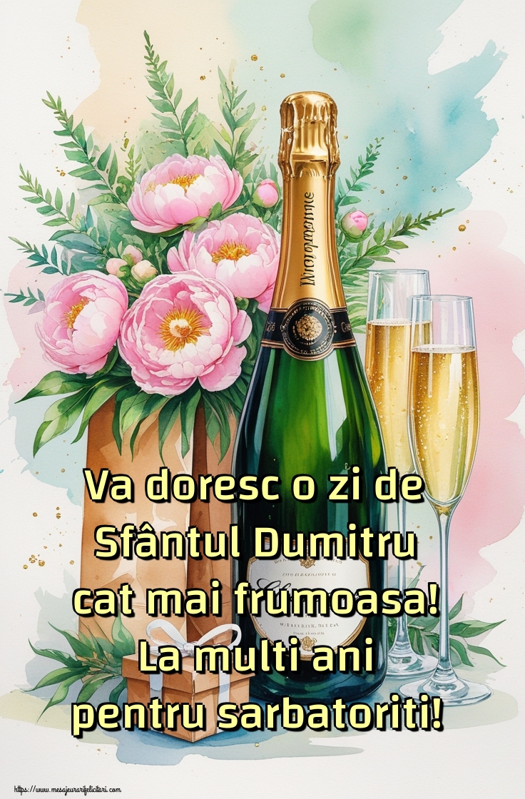 Va doresc o zi de Sfântul Dumitru cat mai frumoasa! La multi ani pentru sarbatoriti!