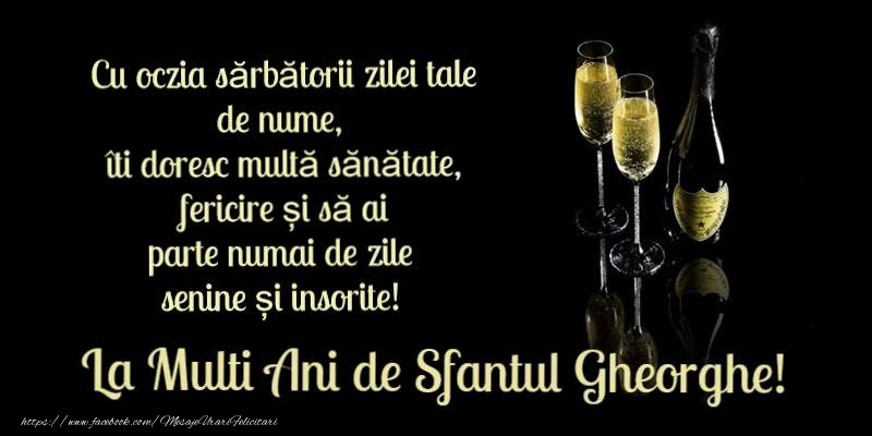 La multi ani de Sfantul Gheorghe!
