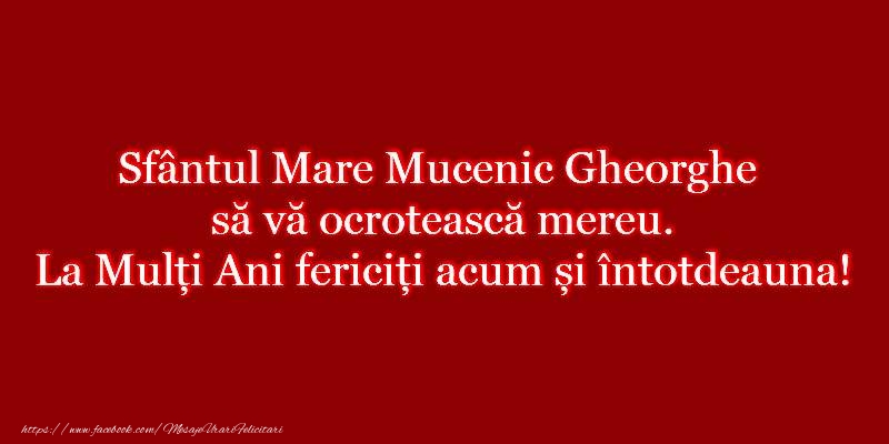 La multi ani de Sfantul Gheorghe!