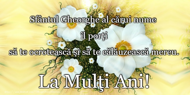La multi ani de Sf. Gheorghe!
