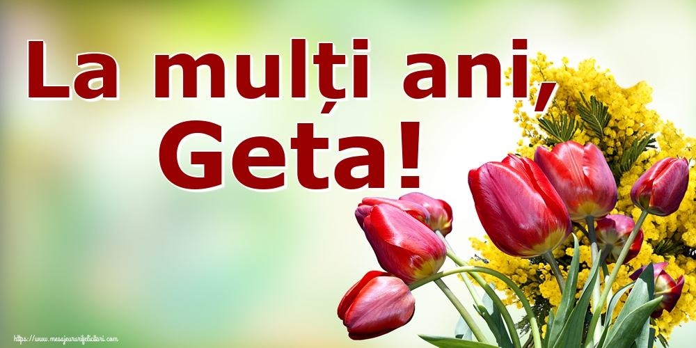 Felicitari de Sfantul Gheorghe - La mulți ani, Geta! - mesajeurarifelicitari.com