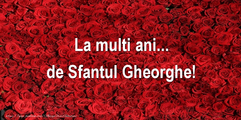 La multi ani... de Sfantul Gheorghe!