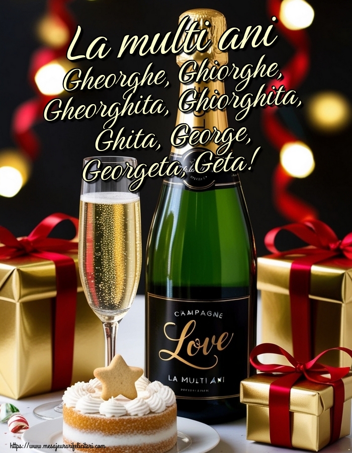 Felicitari de Sfantul Gheorghe - La multi ani Gheorghe, Ghiorghe, Gheorghita, Ghiorghita, Ghita, George, Georgeta, Geta! - mesajeurarifelicitari.com