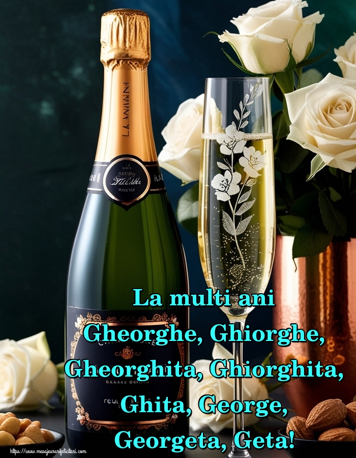 Felicitari de Sfantul Gheorghe - La multi ani Gheorghe, Ghiorghe, Gheorghita, Ghiorghita, Ghita, George, Georgeta, Geta! - mesajeurarifelicitari.com