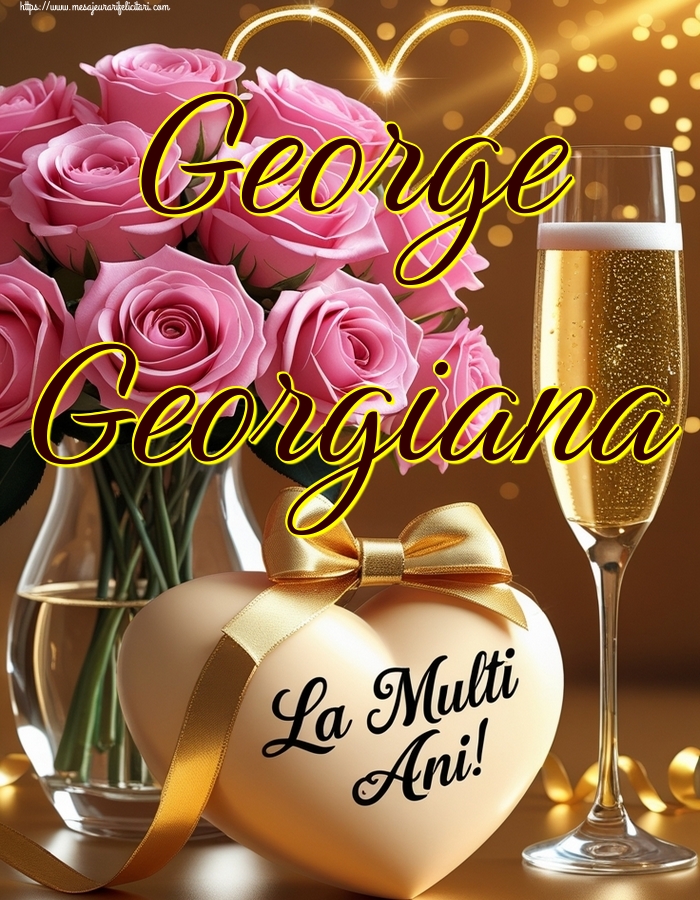 Felicitari de Sfantul Gheorghe - George Georgiana - mesajeurarifelicitari.com