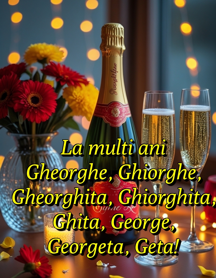 Felicitari de Sfantul Gheorghe - La multi ani Gheorghe, Ghiorghe, Gheorghita, Ghiorghita, Ghita, George, Georgeta, Geta! - mesajeurarifelicitari.com