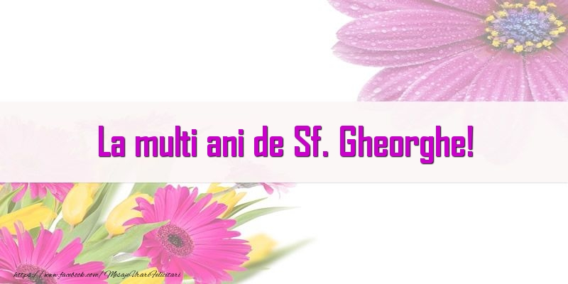 La multi ani de Sf. Gheorghe!