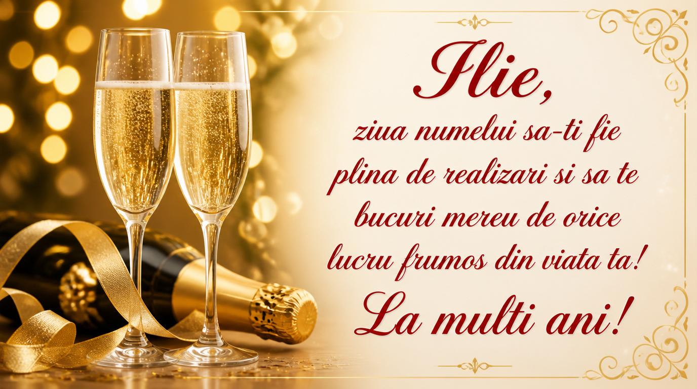 Felicitari de Sfantul Ilie - Ilie, ziua numelui sa-ti fie plina de realizari si sa te bucuri mereu de orice lucru frumos din viata ta! La multi ani! - mesajeurarifelicitari.com