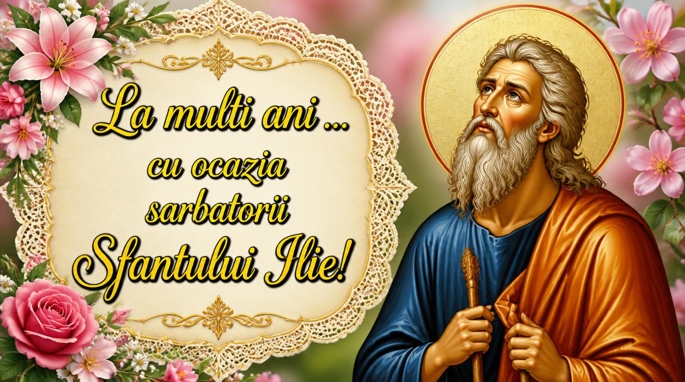 Felicitari de Sfantul Ilie - La multi ani ... cu ocazia sarbatorii Sfantului Ilie! - mesajeurarifelicitari.com