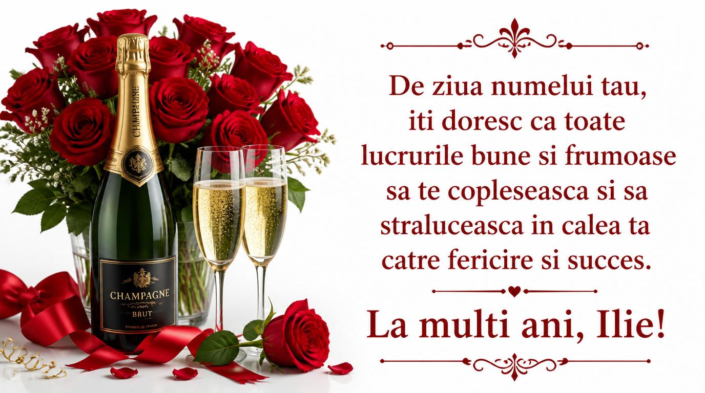 Felicitari de Sfantul Ilie - De ziua numelui tau, iti doresc ca toate lucrurile bune si frumoase sa te copleseasca si sa straluceasca in calea ta catre fericire si succes. La Multi Ani, Ilie! - mesajeurarifelicitari.com