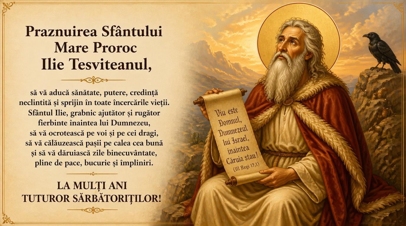 Felicitari de Sfantul Ilie - mesajeurarifelicitari.com