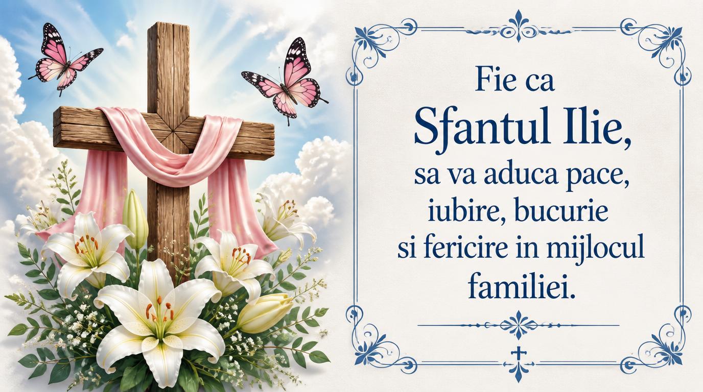 Felicitari de Sfantul Ilie - Fie ca Sfantul Ilie sa va aduca pace, iubire, bucurie si fericire in mijlocul familiei - mesajeurarifelicitari.com