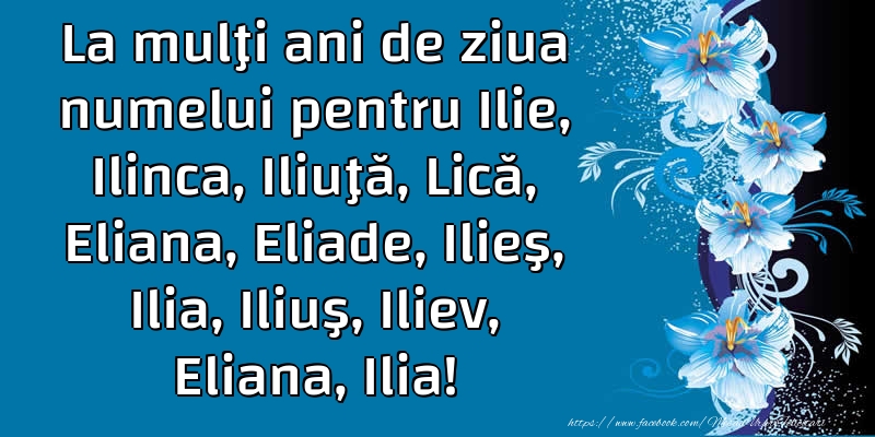 La mulţi ani de ziua numelui